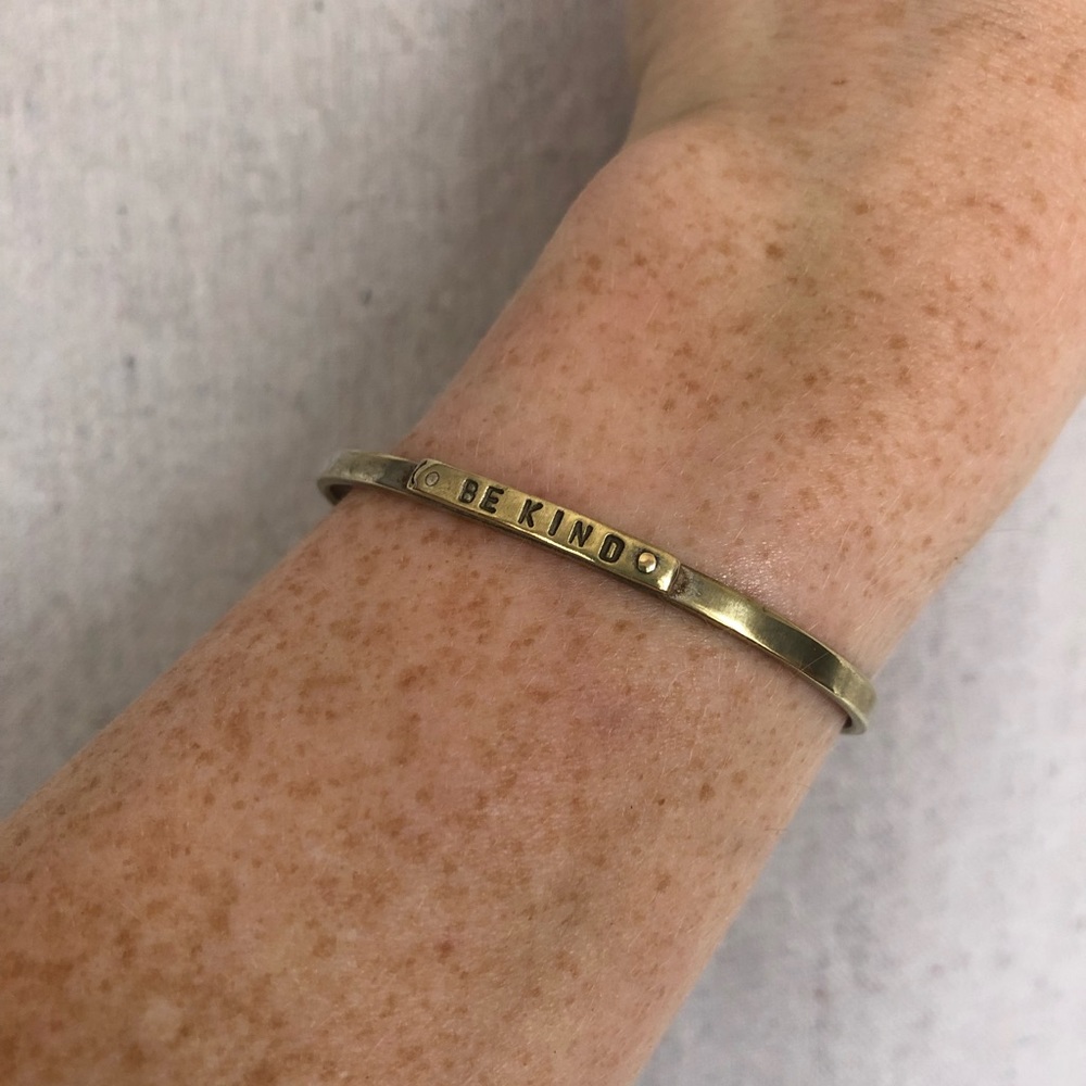 Brass ‘Be Kind’ Bracelet